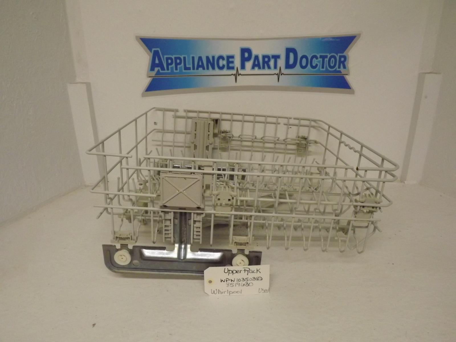 Whirlpool Dishwasher WPW10350382 8519630 Upper Rack Used Whirlpool Dishwasher WPW10350382 8519630 Upper Rack Used